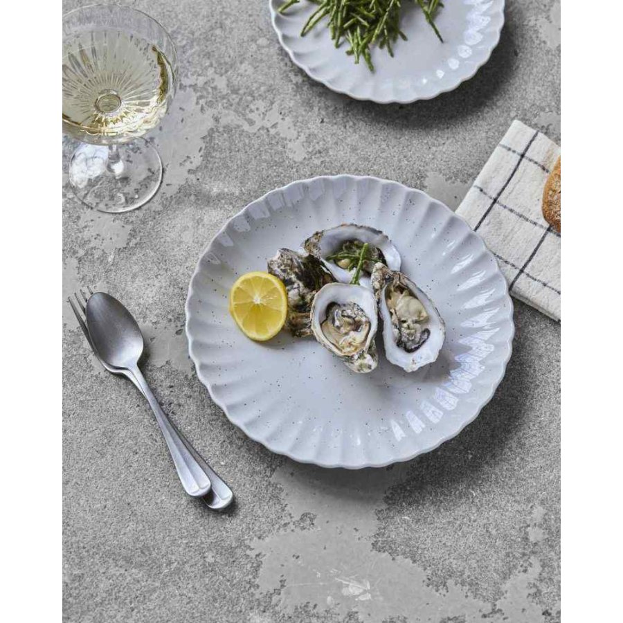 House Doctor Scallop Teller 26 cm, Hellblau