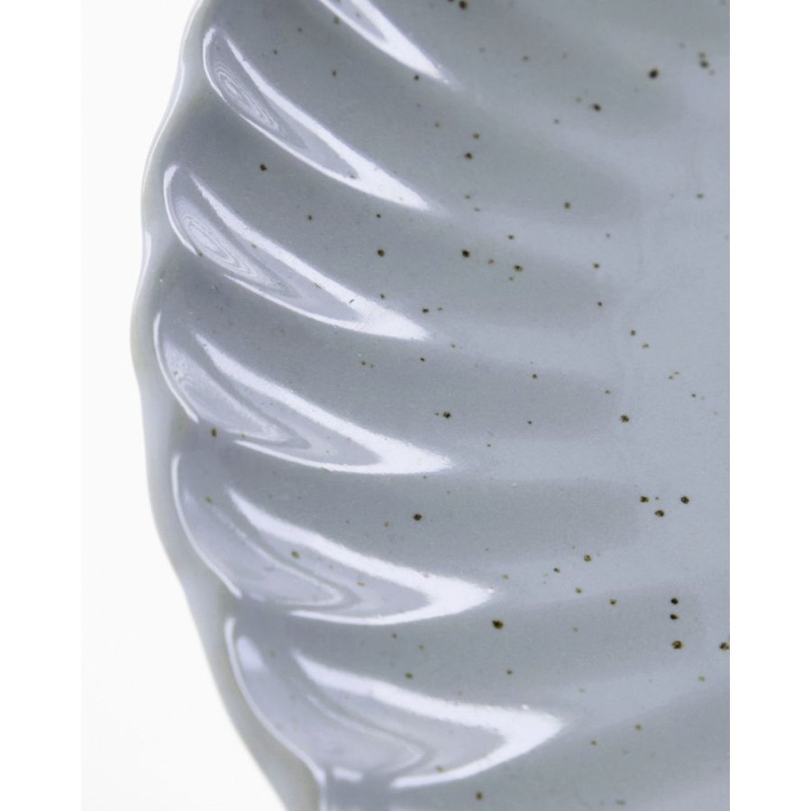 House Doctor Scallop Teller 26 cm, Hellblau