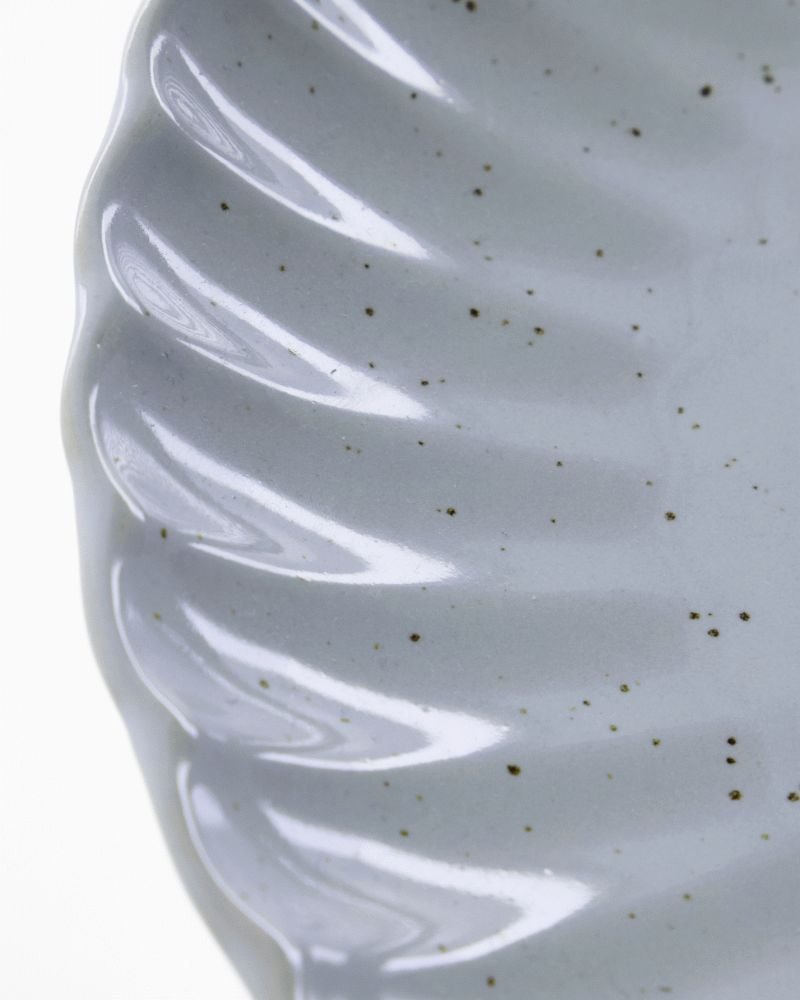 House Doctor Scallop Teller 26 cm, Hellblau