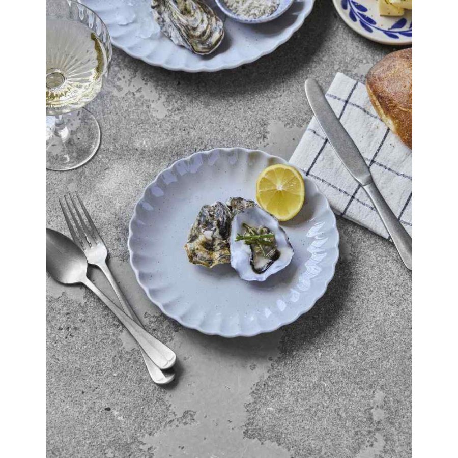 House Doctor Scallop Teller 20 cm, Hellblau