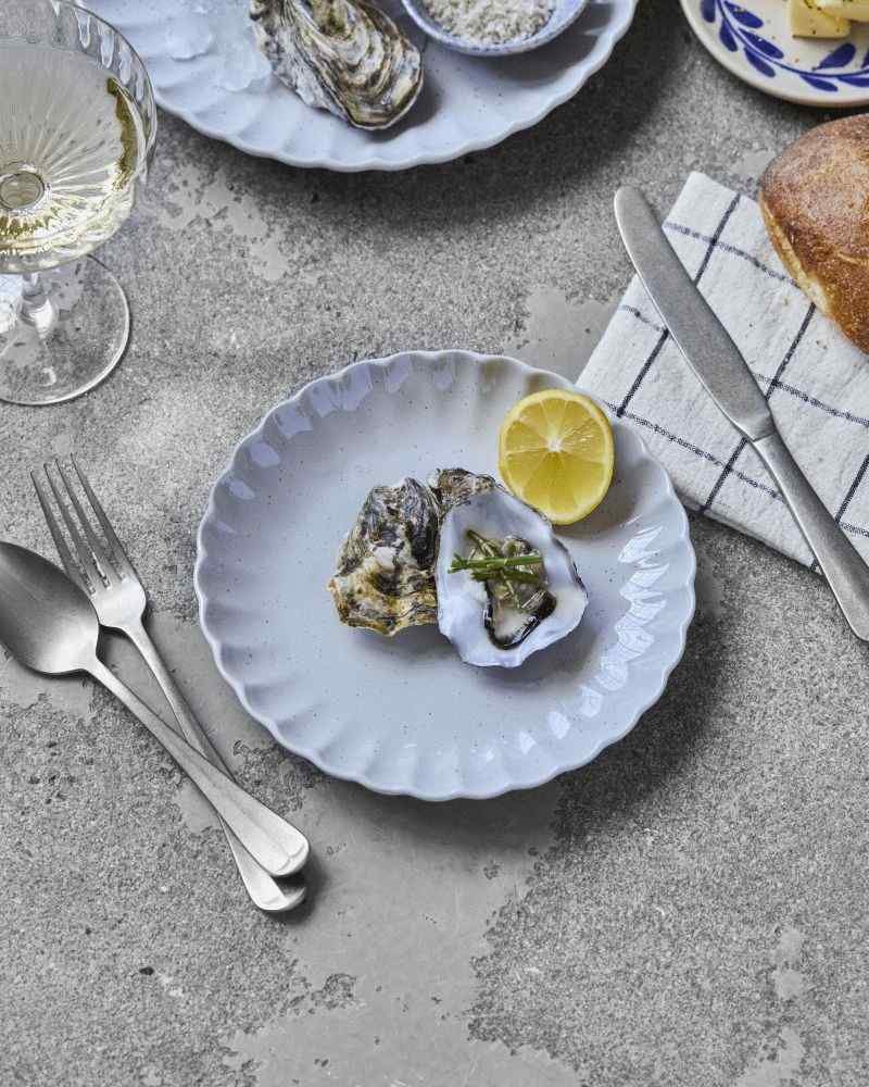 House Doctor Scallop Teller 20 cm, Hellblau
