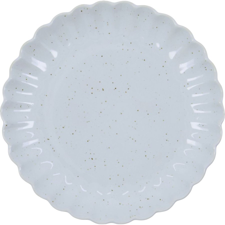House Doctor Scallop Teller 20 cm, Hellblau