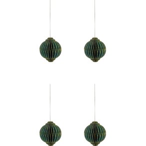 House Doctor Alsta Weihnachtsschmuck 4er Set 8 cm, Grn