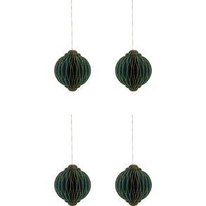 House Doctor Alsta Weihnachtsschmuck 4er Set 10 cm, Grn