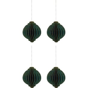 House Doctor Alsta Weihnachtsschmuck 4er Set 12 cm, Grn