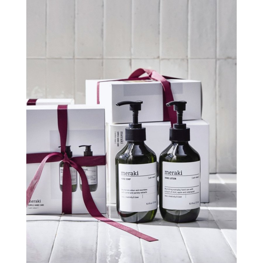 Meraki Geschenkbox mit Handseife und Handlotion 275 ml, Anti-Odour