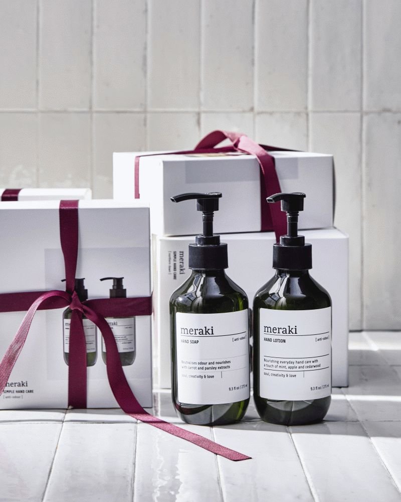 Meraki Geschenkbox mit Handseife und Handlotion 275 ml, Anti-Odour