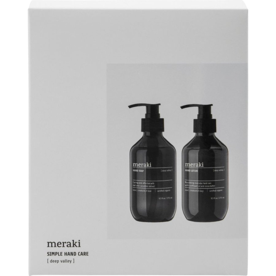 Meraki Geschenkbox mit Handseife und Handlotion 275 ml, Deep Valley