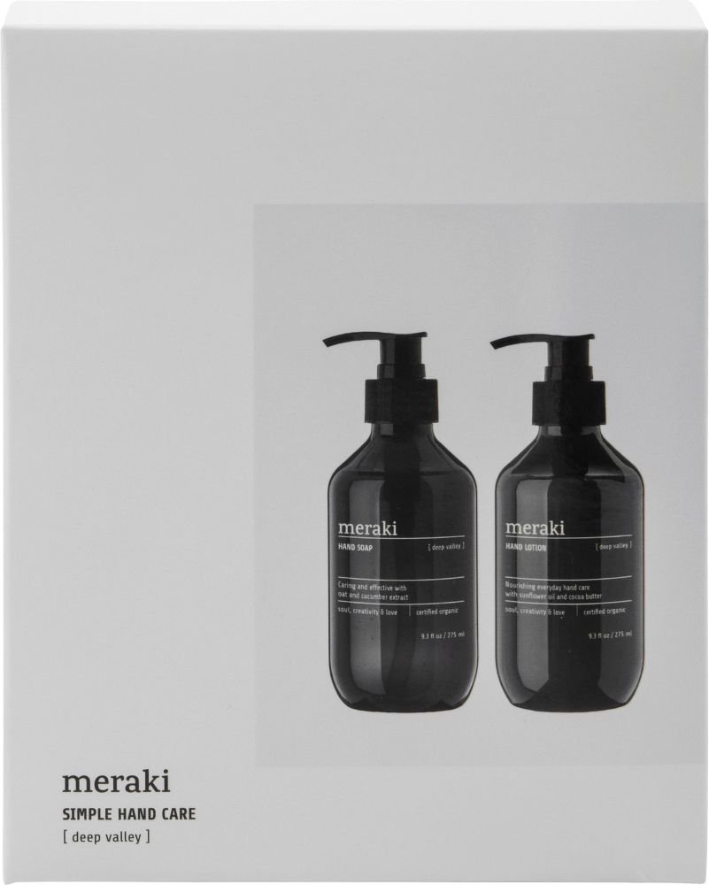 Meraki Geschenkbox mit Handseife und Handlotion 275 ml, Deep Valley