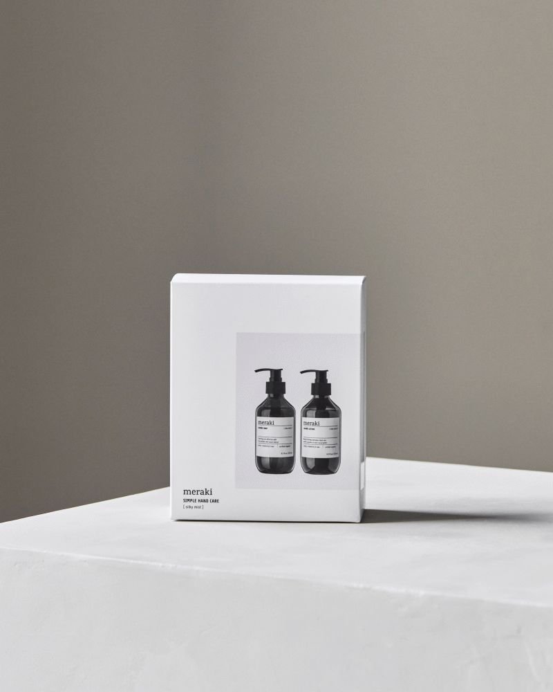Meraki Geschenkbox mit Handseife und Handlotion 275 ml, Silky Mist