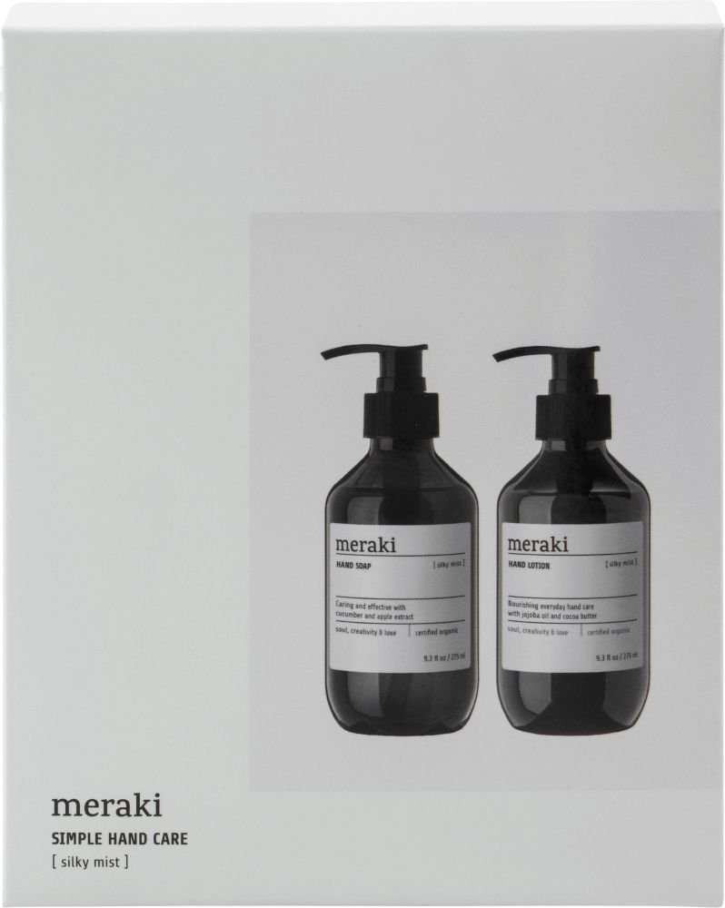 Meraki Geschenkbox mit Handseife und Handlotion 275 ml, Silky Mist