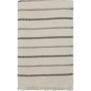 Meraki TRUE Handtuch 70x140 cm, Naturwei/Schwarz