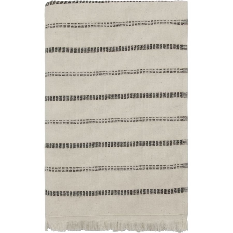 Meraki TRUE Handtuch 70x140 cm, Naturweiß/Schwarz