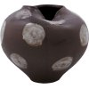 House Doctor Expo Vase H19 cm, Braun/Naturweiß