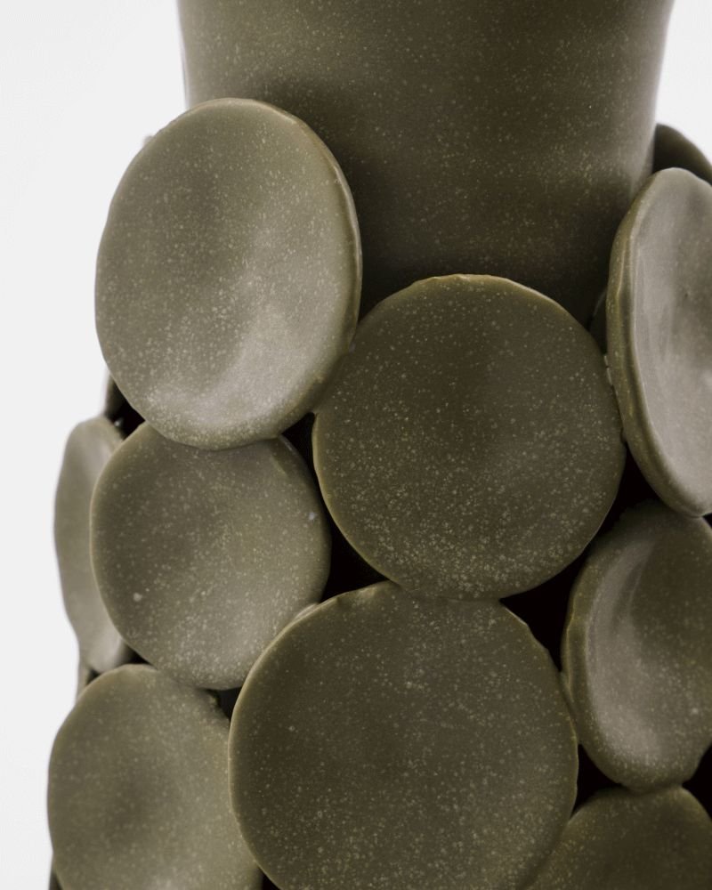 House Doctor Dot Vase H26,5 cm, Khaki