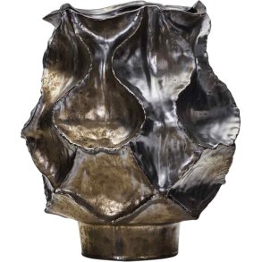 House Doctor Waves Vase H34 cm, Antikes Metallic