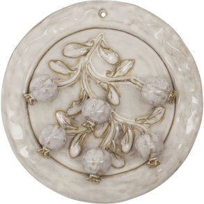 House Doctor Berry Wandkunst 20 cm, Naturwei