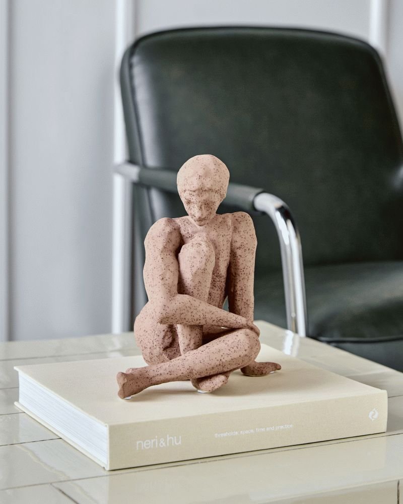 House Doctor Woman Kunstobjekt H21 cm, Braun