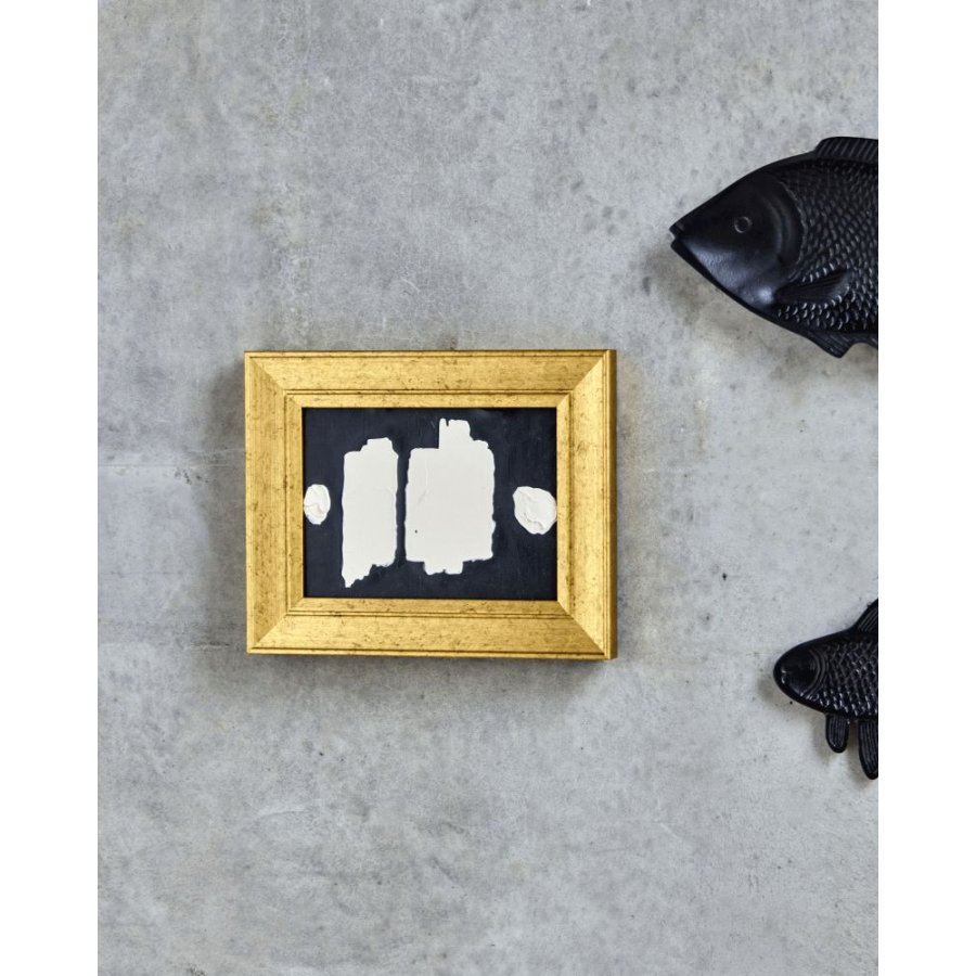 House Doctor Agate Wall Art 24x30 cm, Sort/Beige