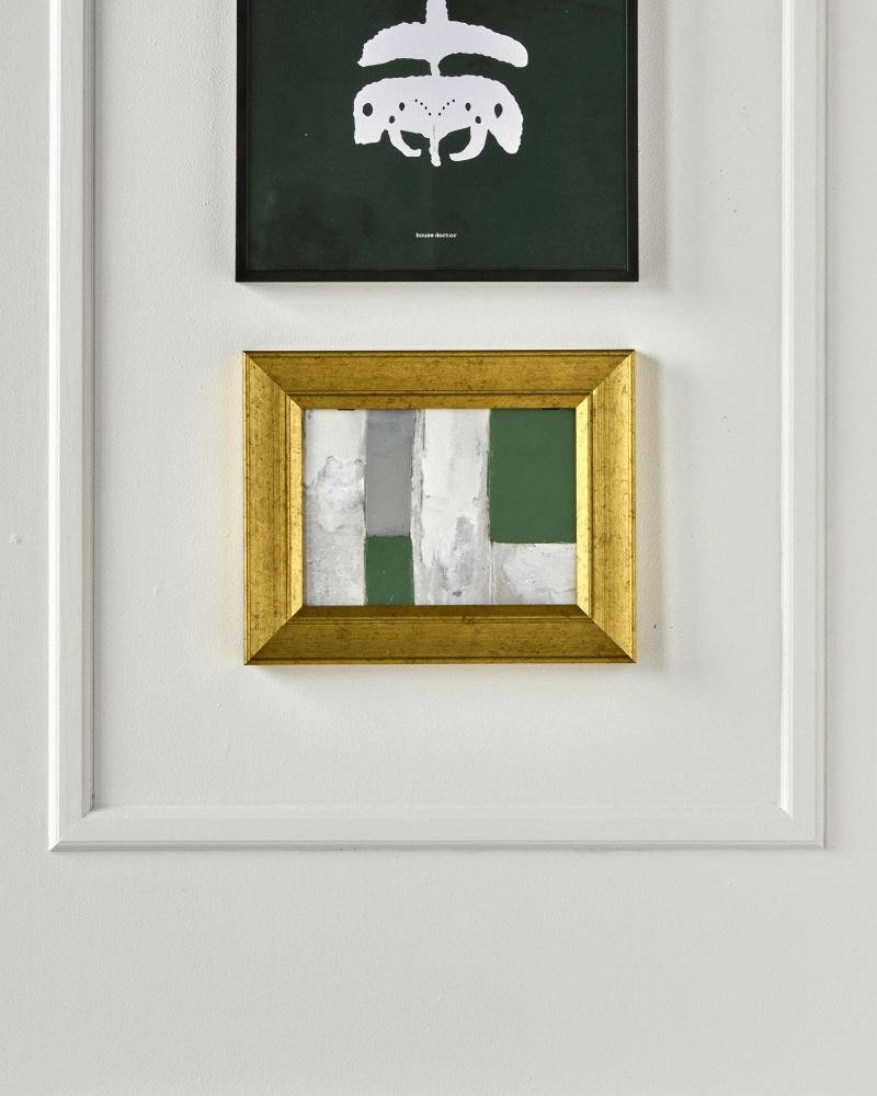House Doctor Emerald Wandkunst 24x30 cm, Beige/Grün