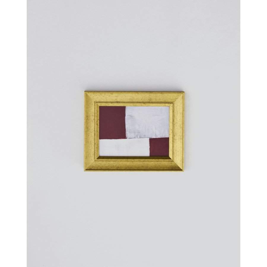House Doctor Ruby Wandkunst 24x30 cm, Rot/Beige