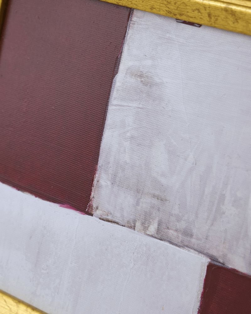 House Doctor Ruby Wandkunst 24x30 cm, Rot/Beige