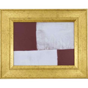 House Doctor Ruby Wandkunst 24x30 cm, Rot/Beige