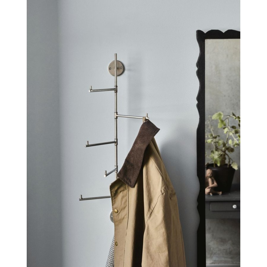 House Doctor Flex Wandgarderobe 70,5 cm, Silberfinish