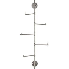 House Doctor Flex Wandgarderobe 70,5 cm, Silberfinish