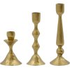 House Doctor Castle Kerzenhalter 3er Set, Antikes Messing