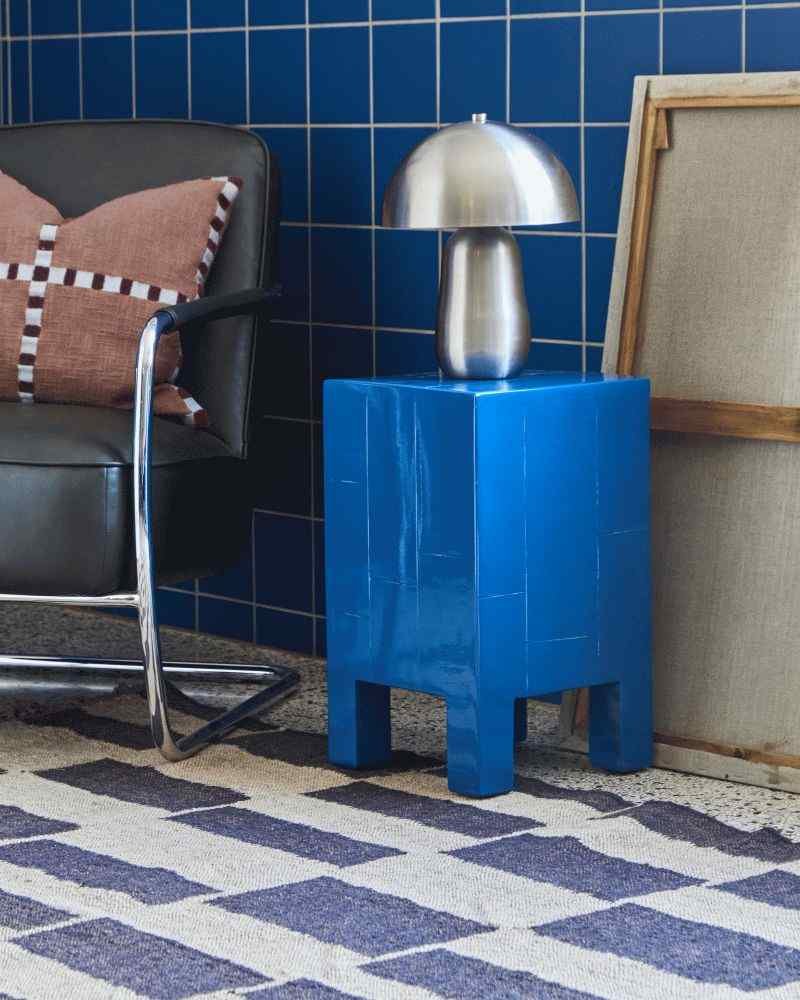 House Doctor Brick Beistelltisch H50,5 cm, Blau