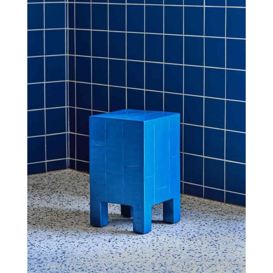 House Doctor Brick Beistelltisch H50,5 cm, Blau