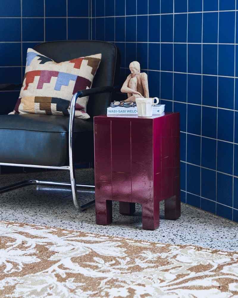 House Doctor Brick Beistelltisch H50,5 cm, Rot