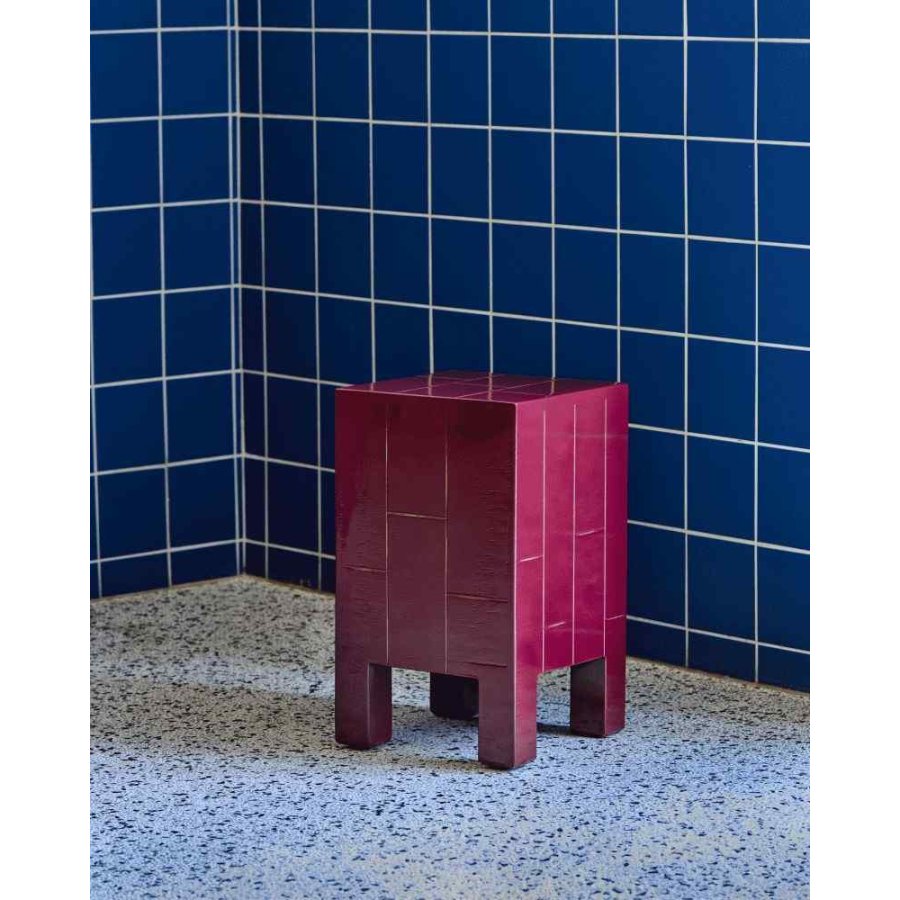 House Doctor Brick Beistelltisch H50,5 cm, Rot
