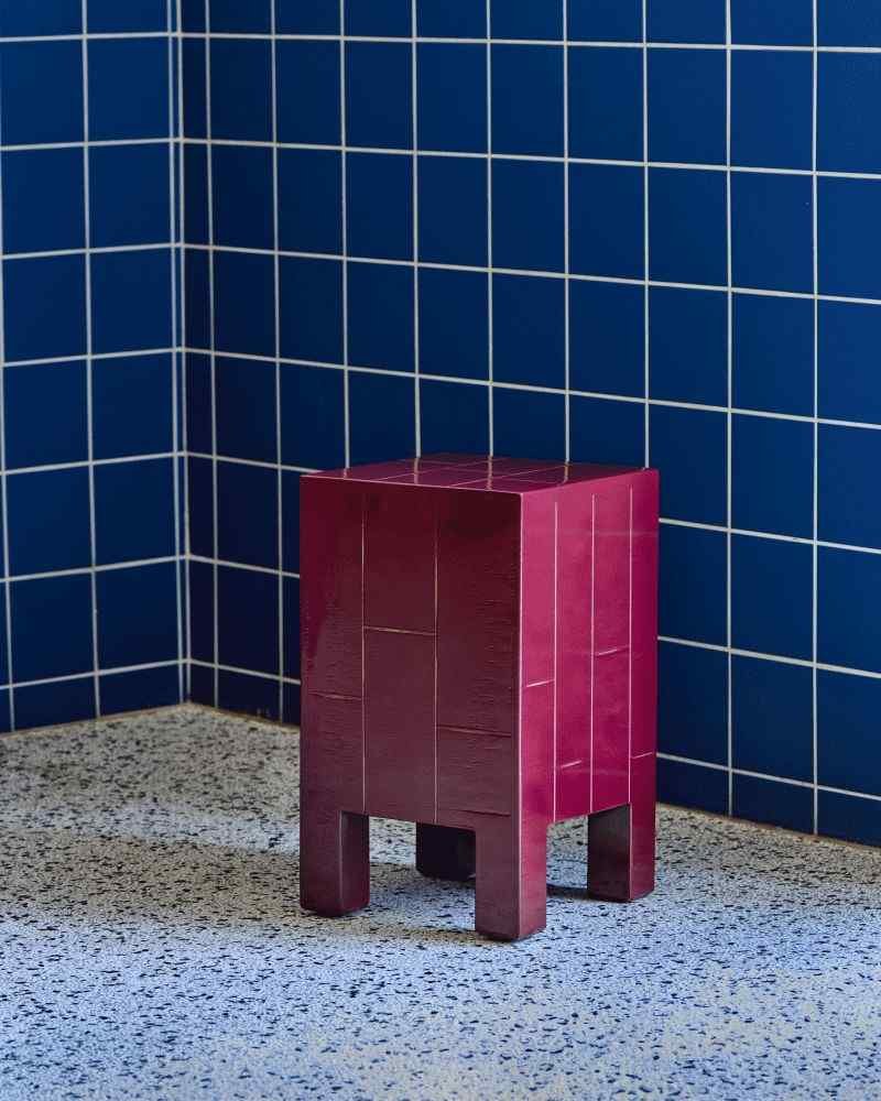 House Doctor Brick Beistelltisch H50,5 cm, Rot