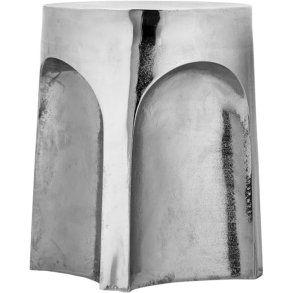 House Doctor Riga Beistelltisch H40,5 cm, Silberfinish