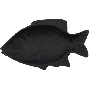 House Doctor Fish Wandkunst 16,5x30 cm, Schwarz