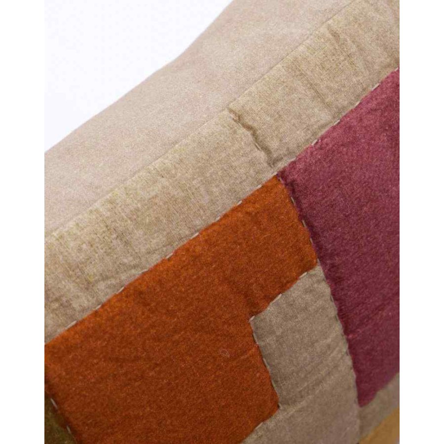 House Doctor Block Kissenbezug 30x50 cm, Mehrfarbig