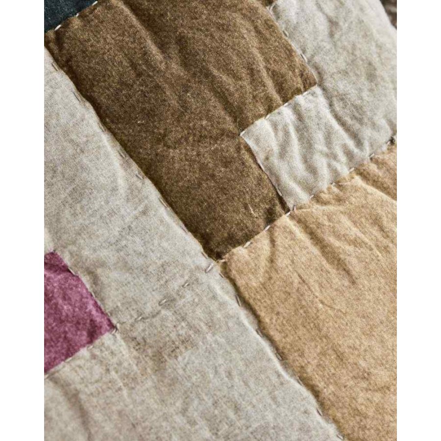 House Doctor Block Kissenbezug 50x50 cm, Mehrfarbig