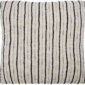 House Doctor Lines Pudebetrk 50x50 cm, Sort/Rhvid