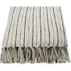 House Doctor Lines Decke 130x180 cm, Schwarz/Naturweiß