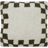 House Doctor Chess Kissenbezug 50x50 cm, Grün/Naturweiß