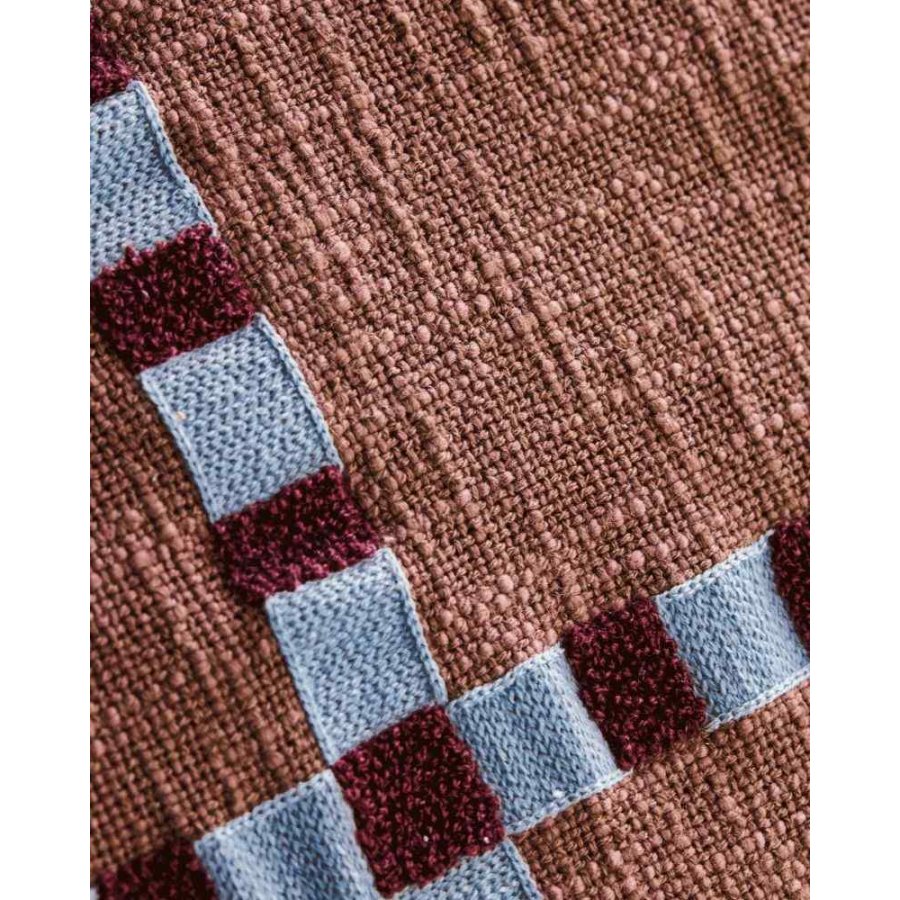 House Doctor Cross Kissenbezug 50x50 cm, Braun