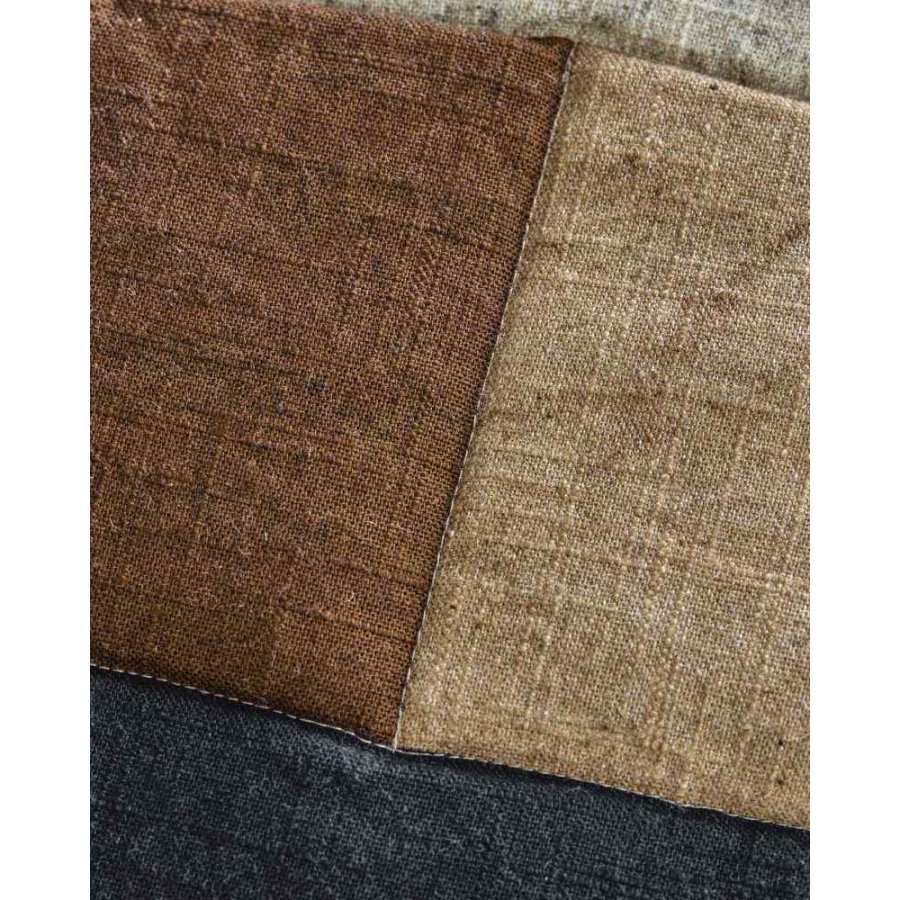 House Doctor Patch Kissenbezug 50x50 cm, Schwarz/Sand/Braun
