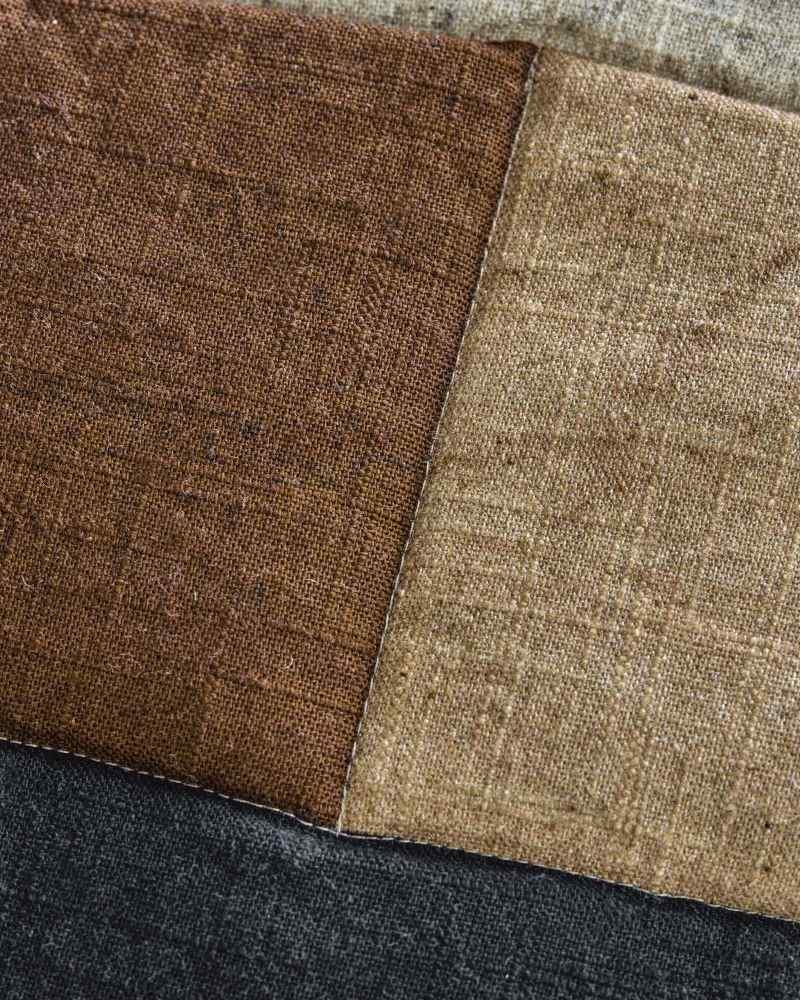 House Doctor Patch Kissenbezug 50x50 cm, Schwarz/Sand/Braun