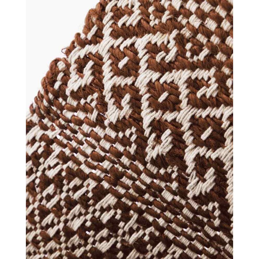 House Doctor Ethnic Teppich 60x90 cm, Braun/Natur