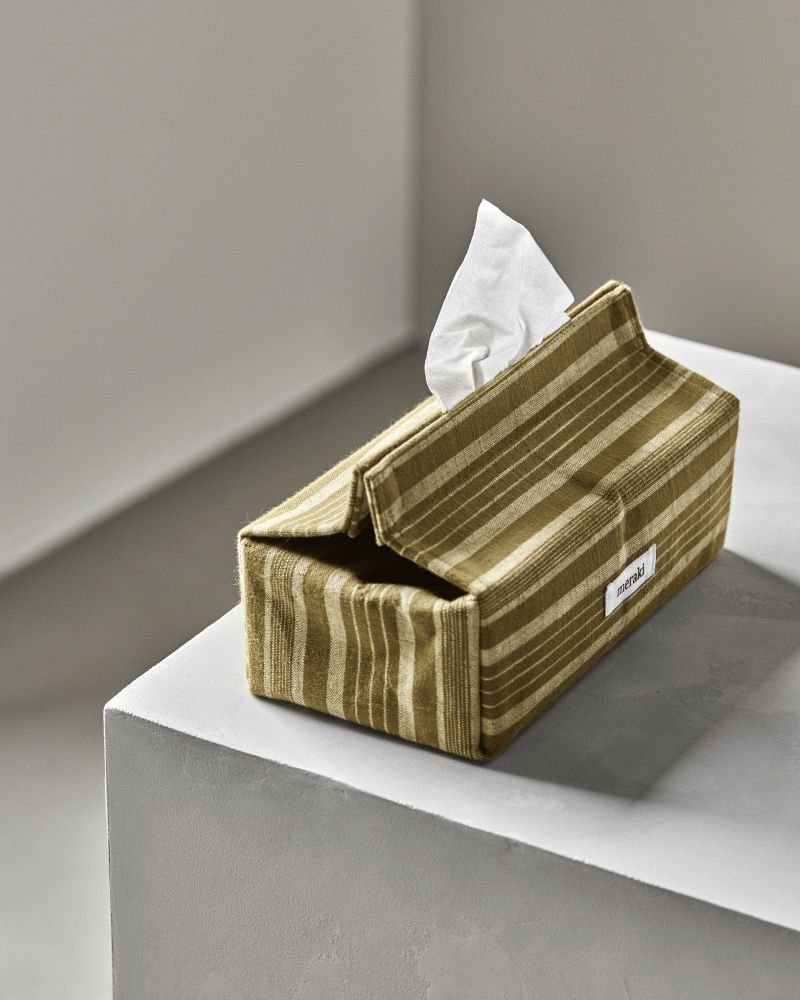 Meraki Tissue Taschentuchhalter 12,5x24 cm, Dunkeloliv