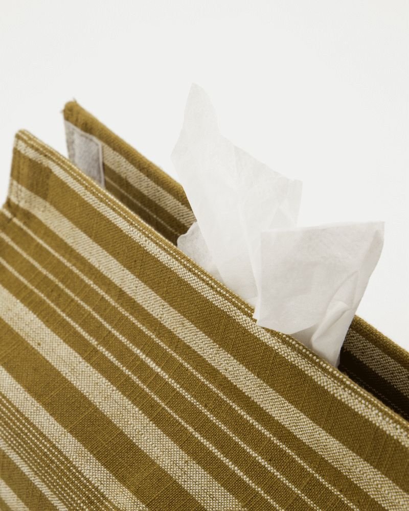 Meraki Tissue Taschentuchhalter 12,5x24 cm, Dunkeloliv