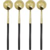 House Doctor Löffel 4er Set, Antikes Messing