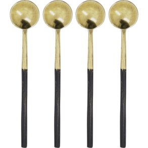 House Doctor Lffel 4er Set, Antikes Messing